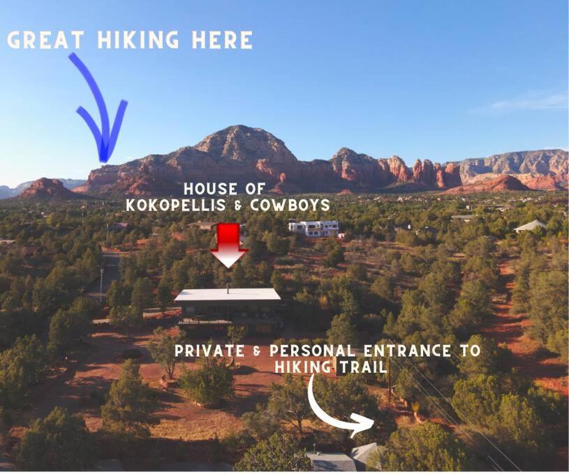 Close To Fresh Creek! Sleeps 12 ~ Amazing Views W/Serene Open Space ~ Hot Tub + Game Room ~ Trails Outside Sedona Esterno foto